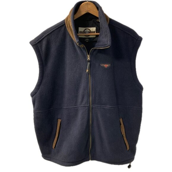 Vintage Bentley Logo North End All Climate Wear Full Zip Fleece Vest Size Large - Picture 9 of 9
